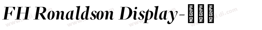 FH Ronaldson Display字体转换